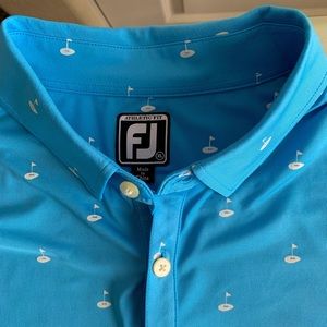 Footjoy athletic fit XL golf hole print polo